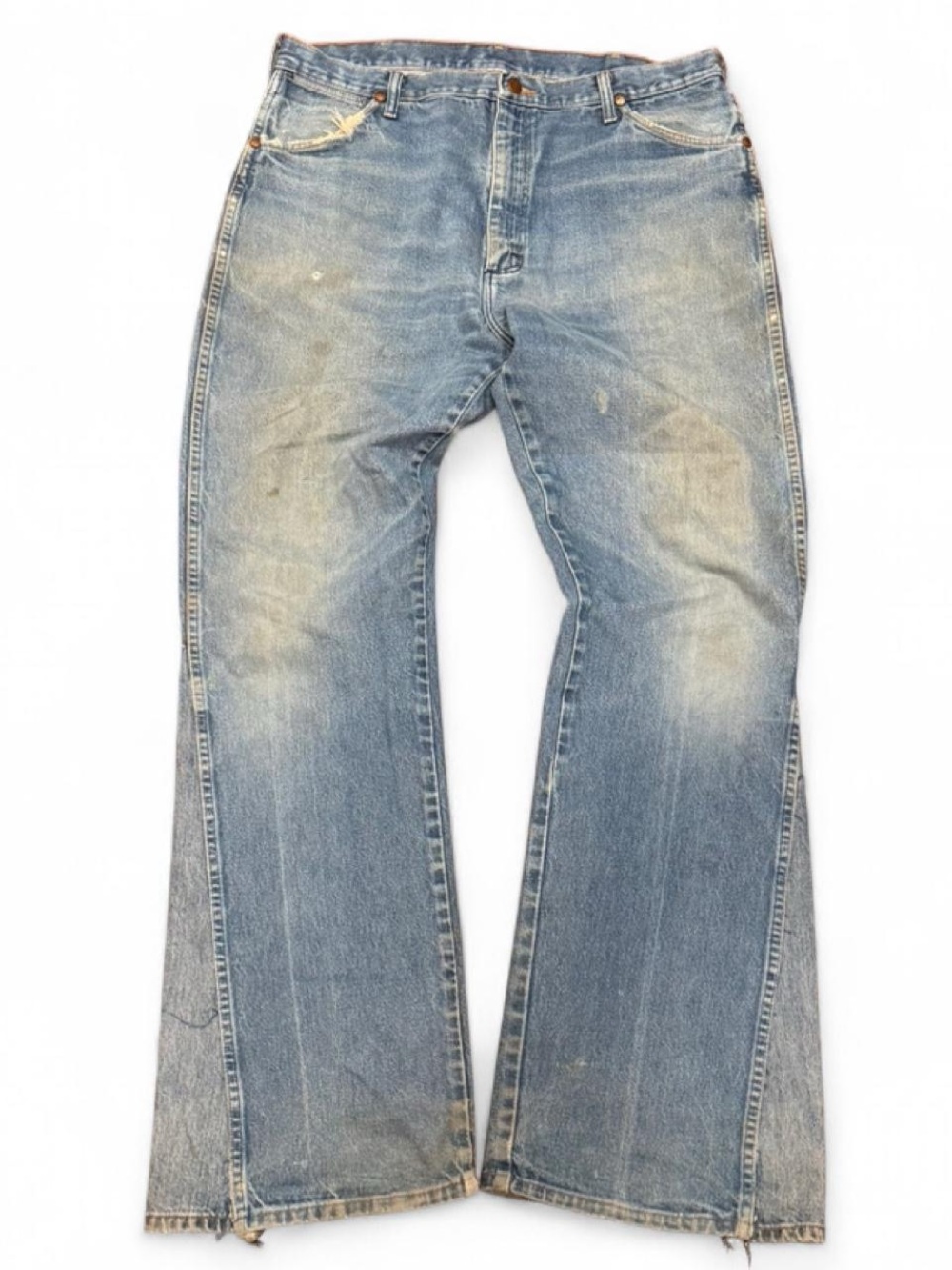 Vintage Wrangler Upcycled Faded Flared Jeans